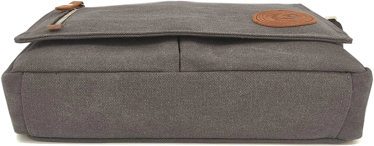 Sechunk Canvas Small Messenger Bag Vintage Shoulder bag Everyday Purse Crossbody bag for men women