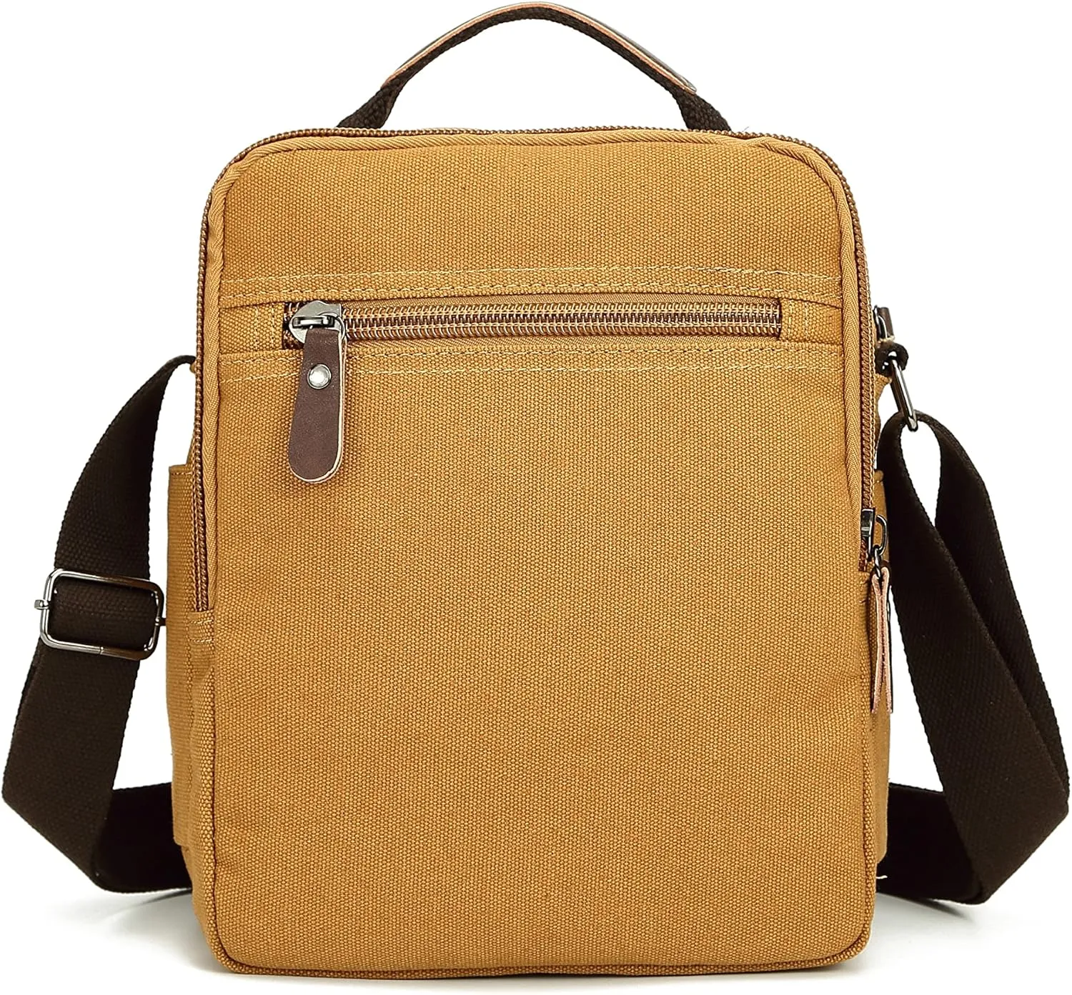 Sechunk Small Canvas Shoulder Bags Messenger Bag Travel Bag Business Bag Working Bag For Men Women