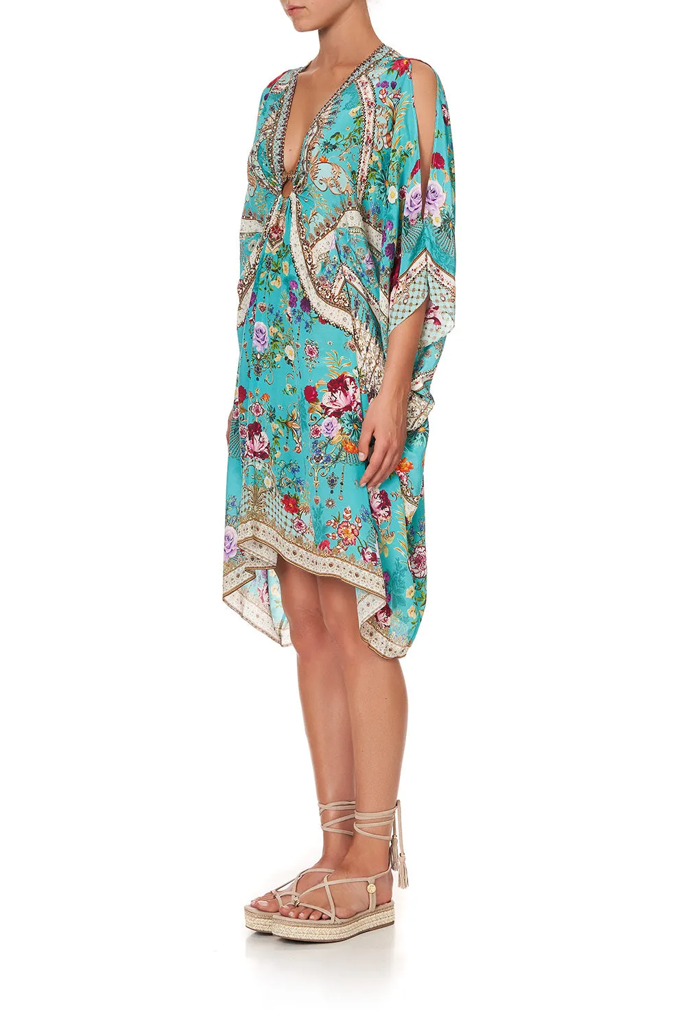 SHORT KAFTAN WITH HARDWARE A SONNET FOR SATINE
