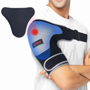 Shoulder Brace for Men with Shoulder Ice Pack, Rotator Cuff Support Brace For AC Joint Paint Relief, Shoulder Compression Sleeve for Preventing Dislocation,Adjustable Straps Fits Left and Right Arm