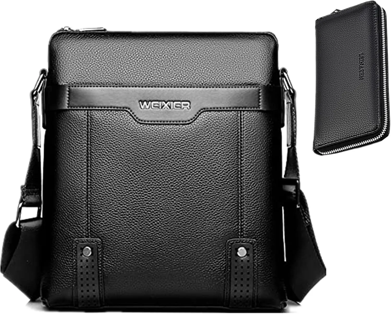 Shoulder Leather Bag Messenger Pack for Men Travel Business Work Casual Day CrossBody Handbag Bag Men's Gift