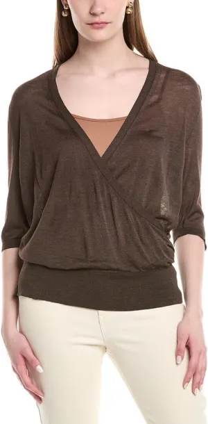 Silk Wrap Sweater