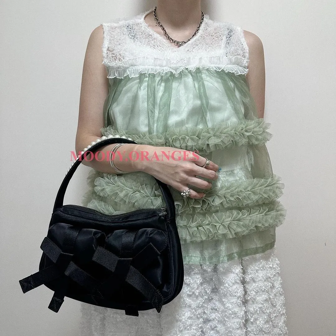 Simone Rocha Black Classic Bow shoulder bag