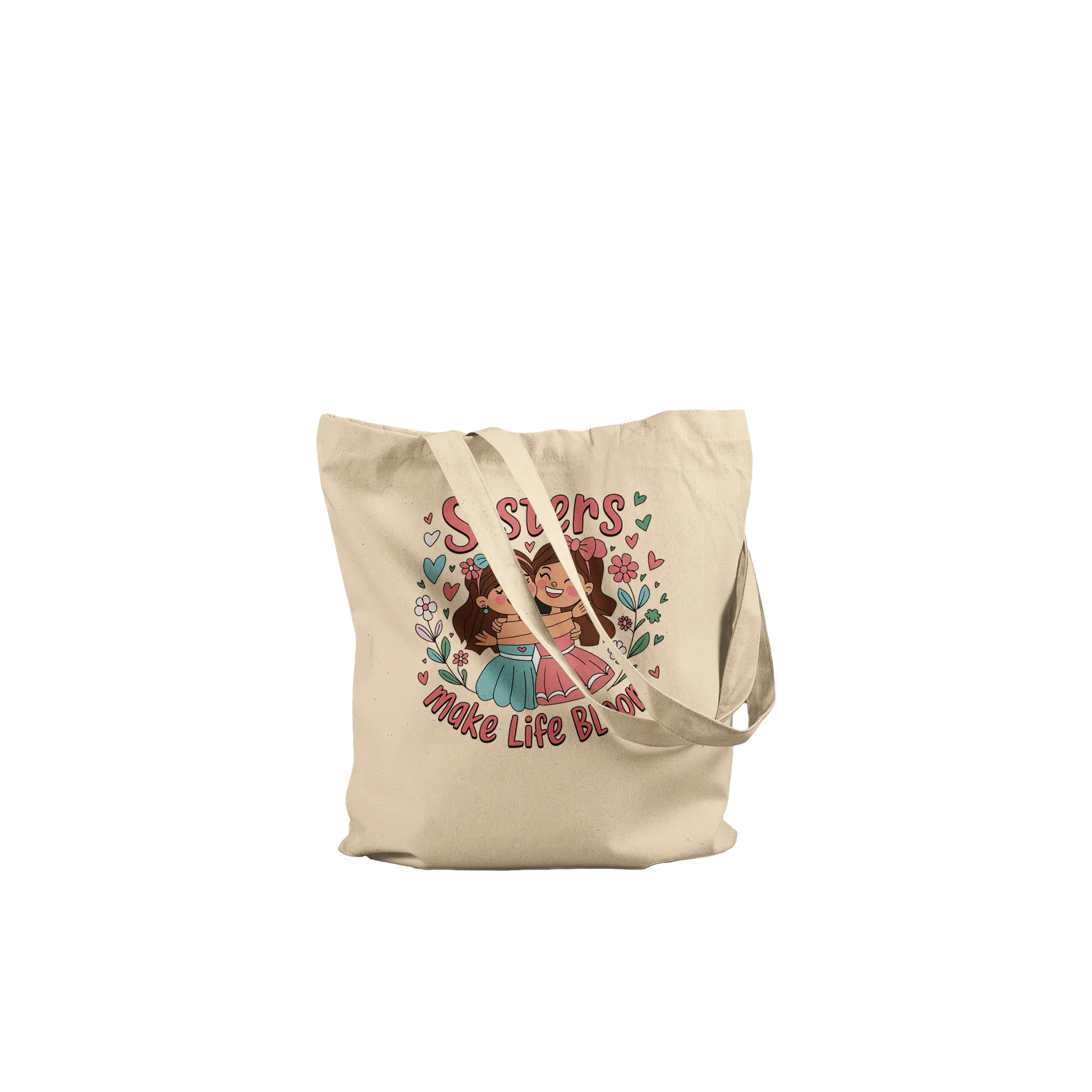 Sisterly Love Blossoms - Charming Floral Tote