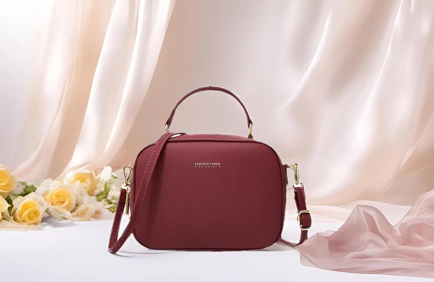Small Top Handle Satchel Crossbody Bags for Women Cute Purses Vegan Leather Handbags Messenger Waterproof Candy Color Purse
