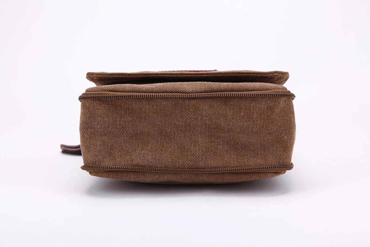 Small Vintage Canvas Leather Messenger Crossbody Bag Pack Organizer