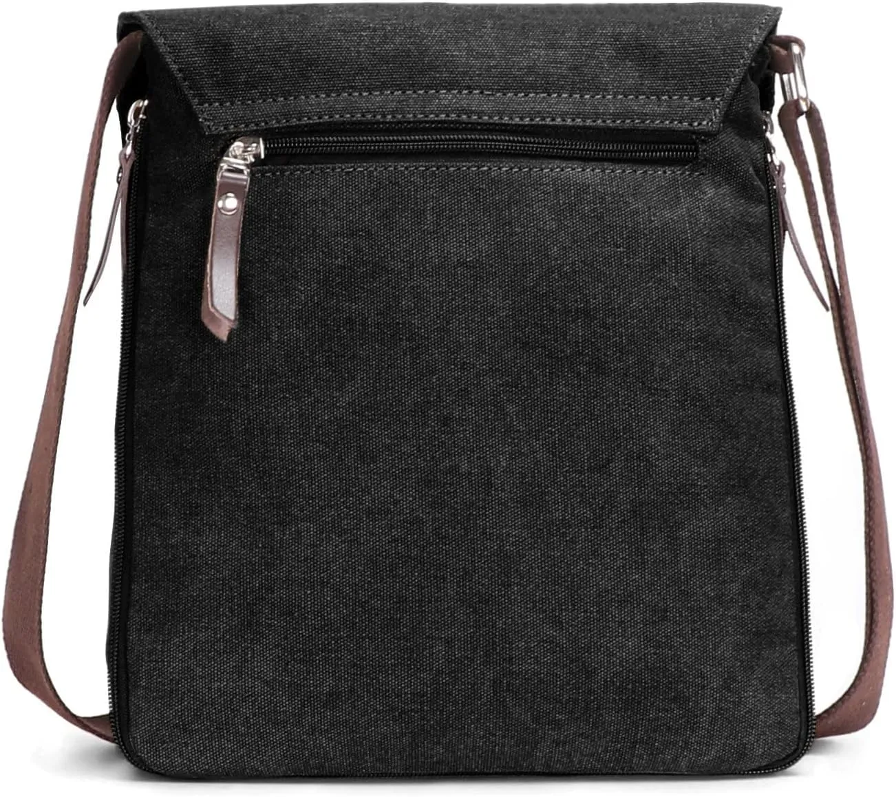 Small Vintage Canvas Leather Messenger Crossbody Bag Pack Organizer