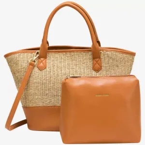Soleil Rattan Bag - Tan