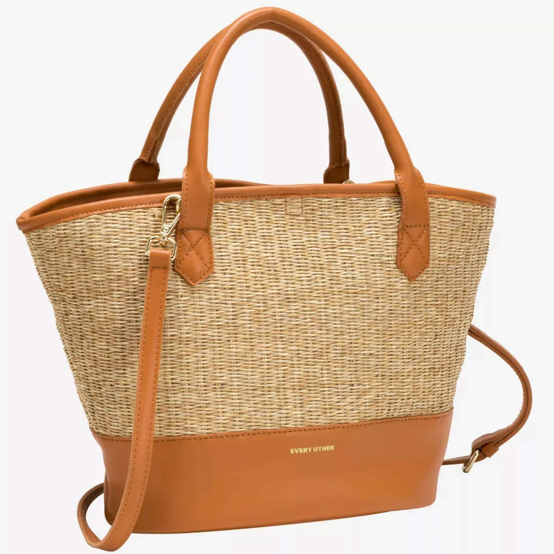 Soleil Rattan Bag - Tan