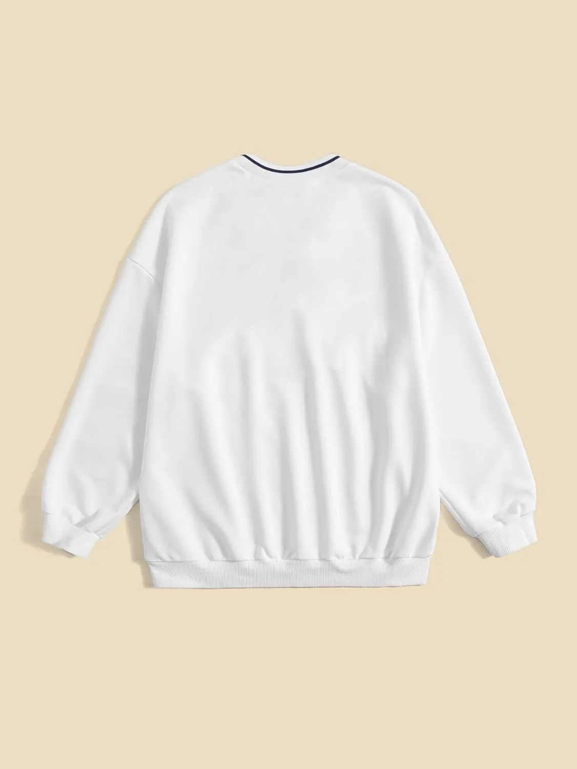 SOLY HUX Women's New York Letter Graphic Sweatshirt V Neck Long Sleeve Casual Pullover Top