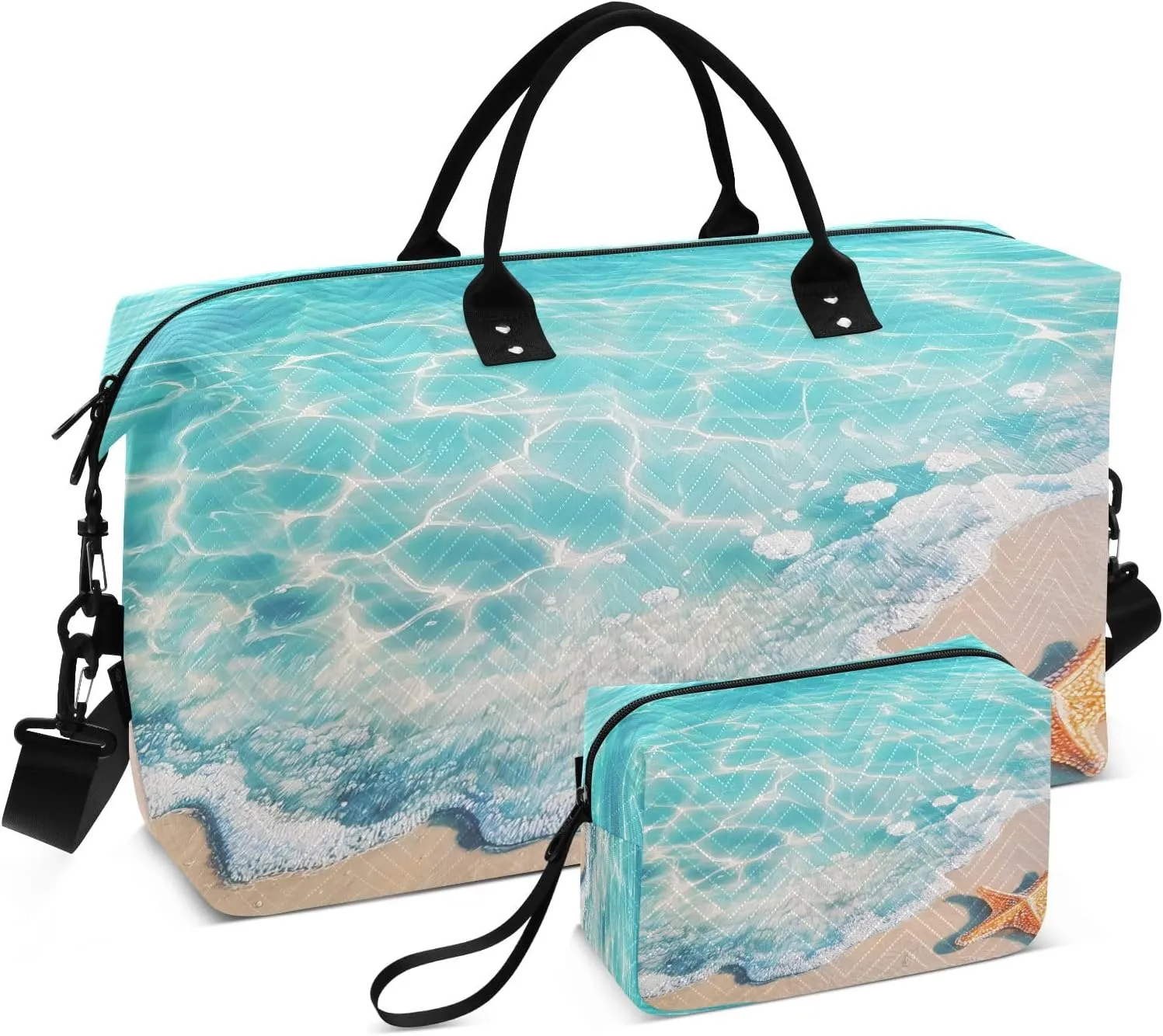 Starfish Travel Duffle Bag Gym Yoga Carry on Bags for Men Women Weekender Bag