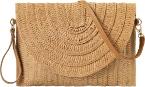 Straw Bags for Women - Straw Crossbody Bags Boho Crossbody Purses for Women Woven Handbags Shoulder Bag 2025