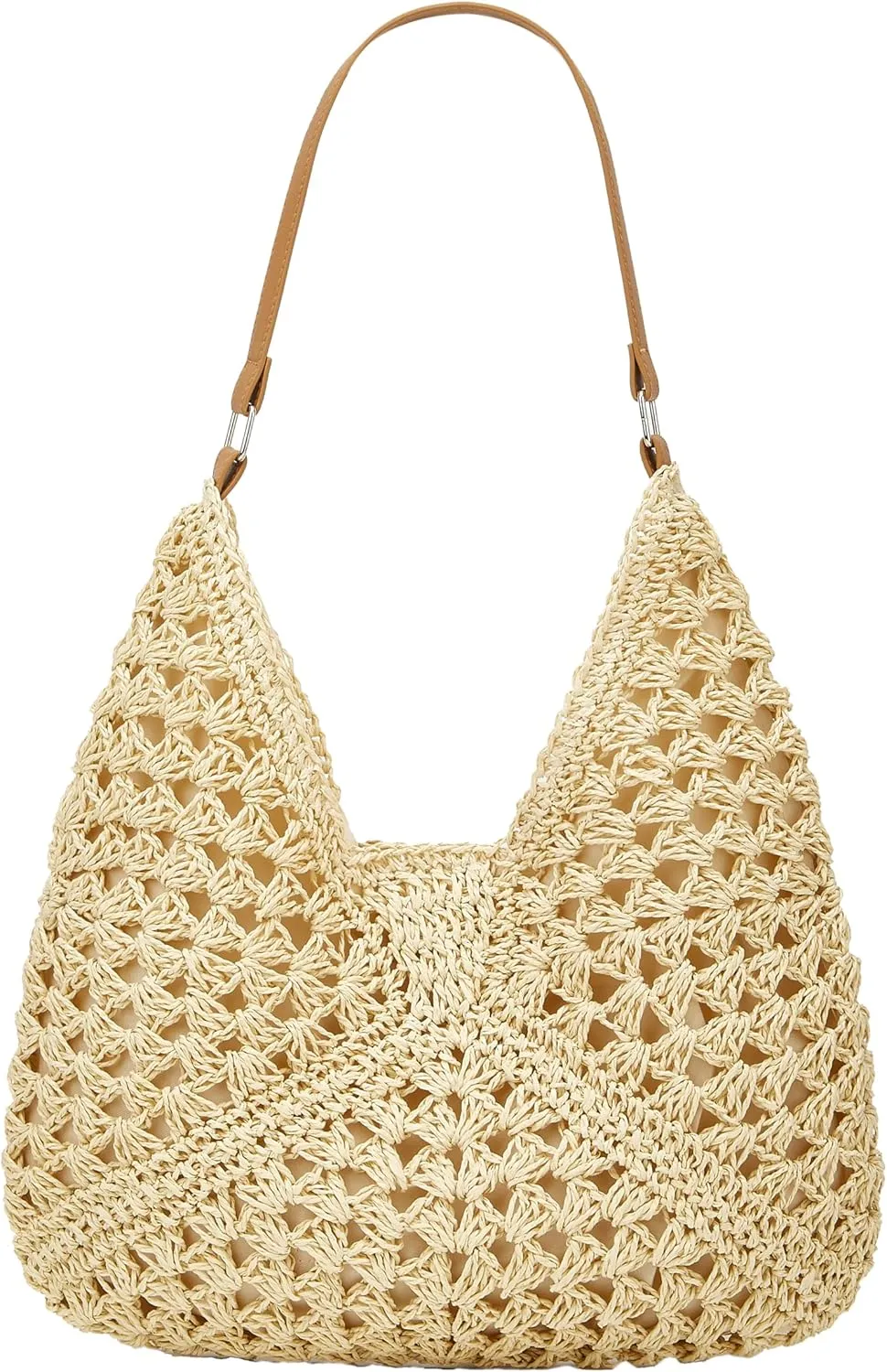 Straw Hobo Bags for Women Vintage Shoulder Bag Everything Tote Bag Designer Beach Bag Holiday Work Everyday Summer