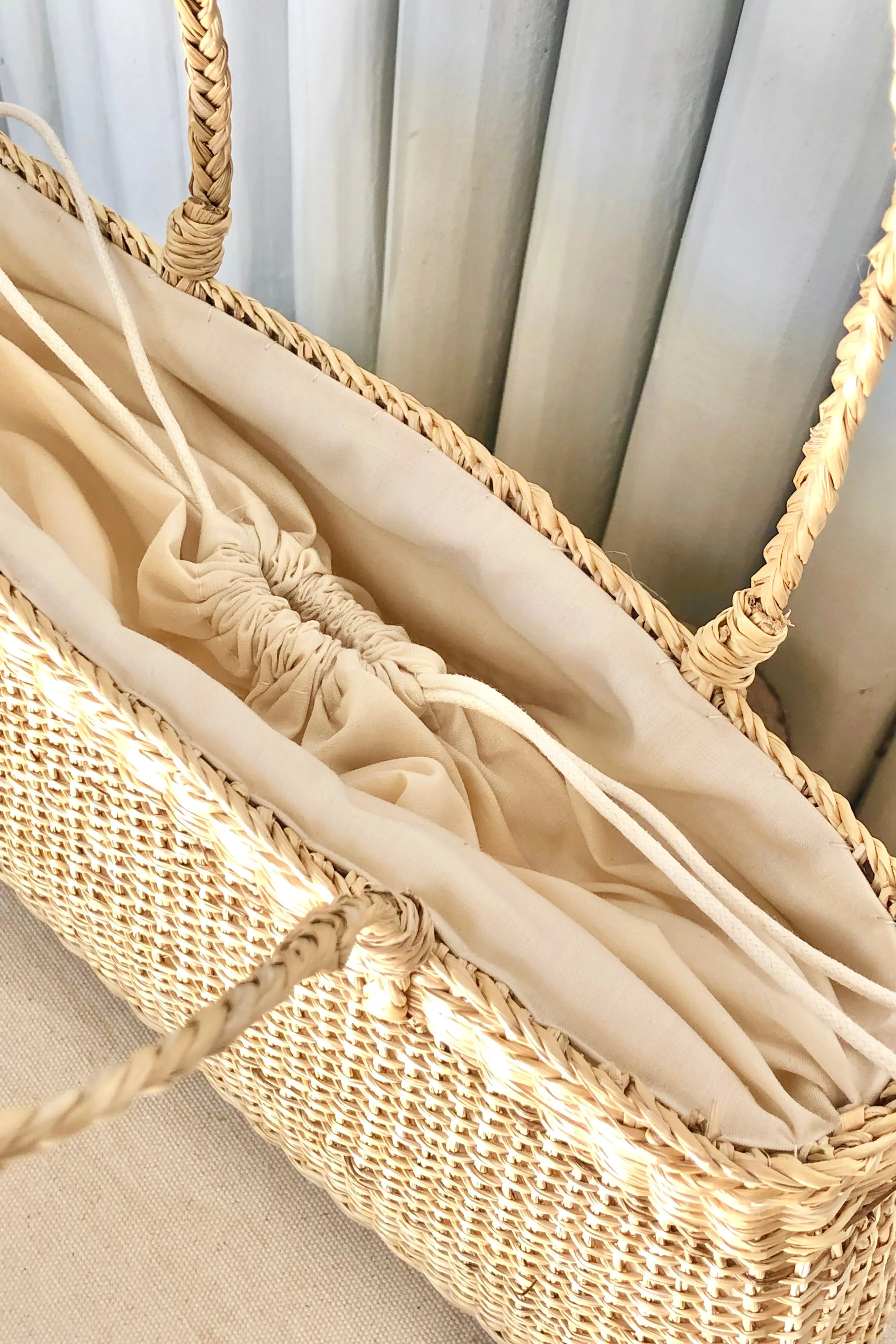 Straw Mesh Shoulder Bag
