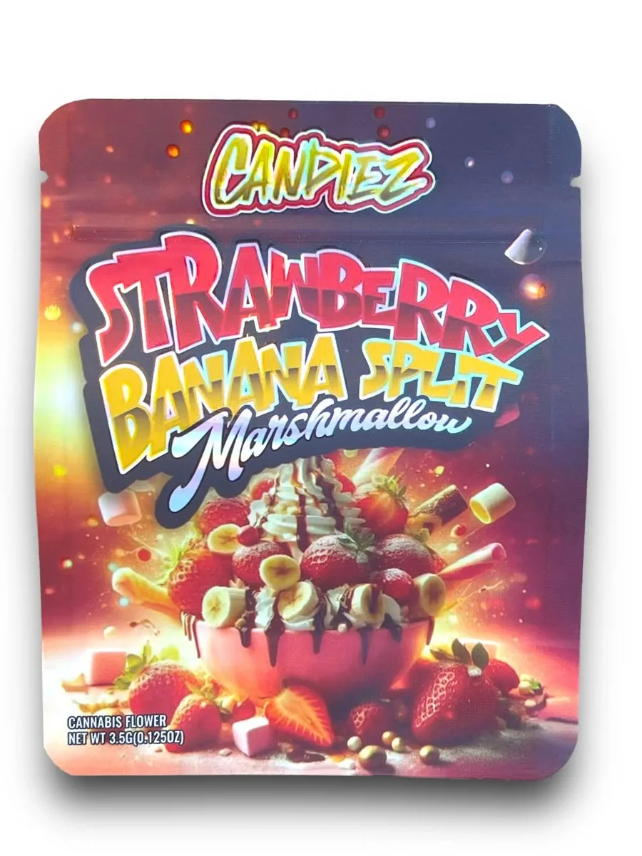 Strawberry Banana Split Marshmallow Mylar Bag 3.5 Grams