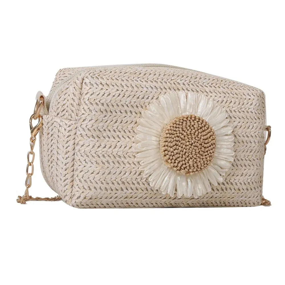 Stylish Rattan Woven Straw Handbag for Summer
