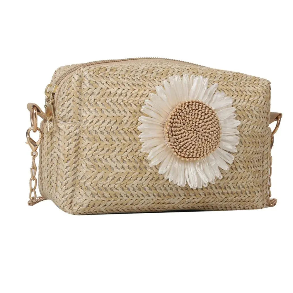 Stylish Rattan Woven Straw Handbag for Summer