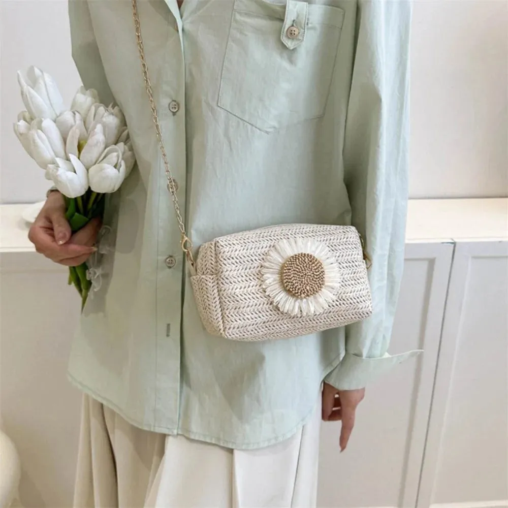 Stylish Rattan Woven Straw Handbag for Summer