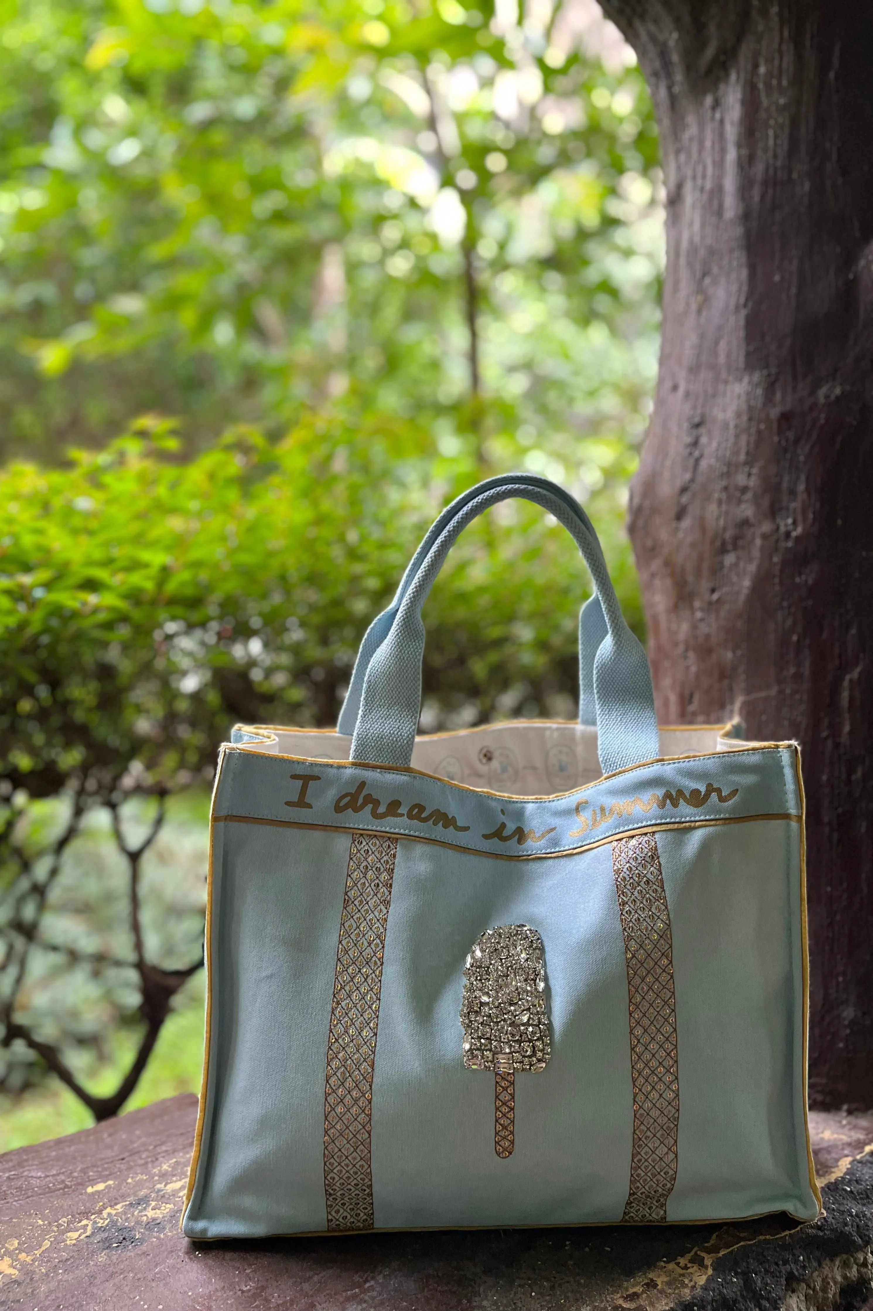 Summer Duo in Icy Blue Bag
