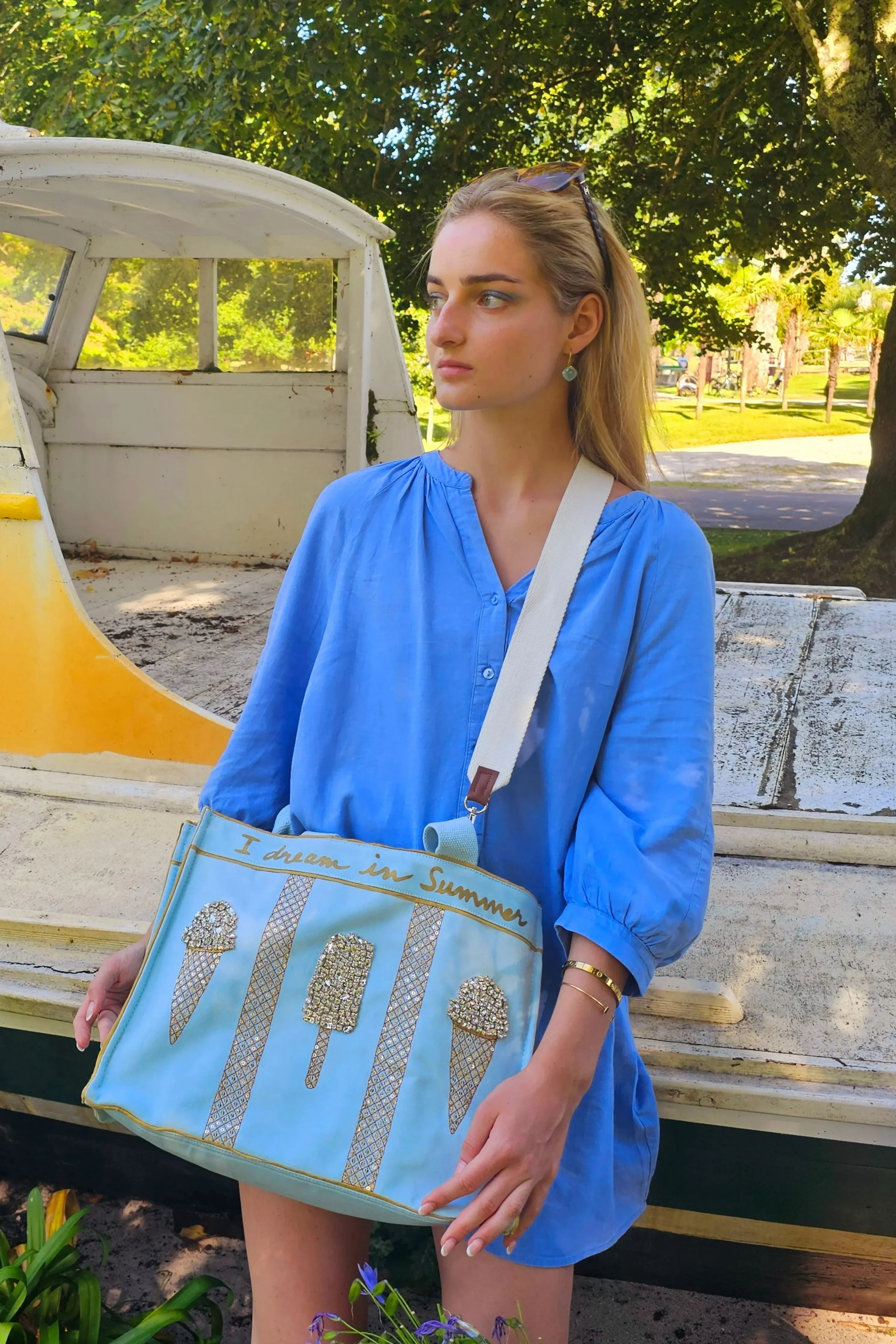 Summer Trio in Icy Blue Bag