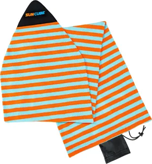 SUN CUBE Surfboard Sock Cover, Surf Bag for Surfing Board, Protective Stretchy Surf Bag Sock Sleeve for Longboard, Hybrid, Shortboard