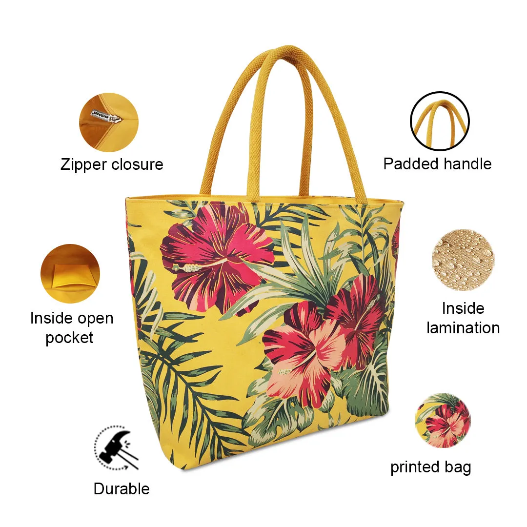 SUN-KISSED BLOOMS: HIBISCUS CARRYALL