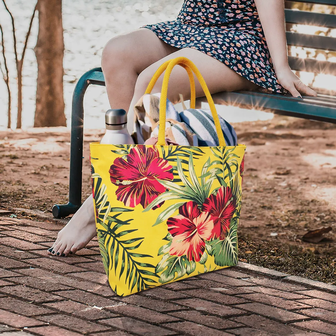 SUN-KISSED BLOOMS: HIBISCUS CARRYALL