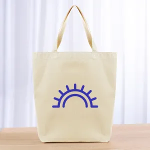 Sun Rays Tote Bag - blue