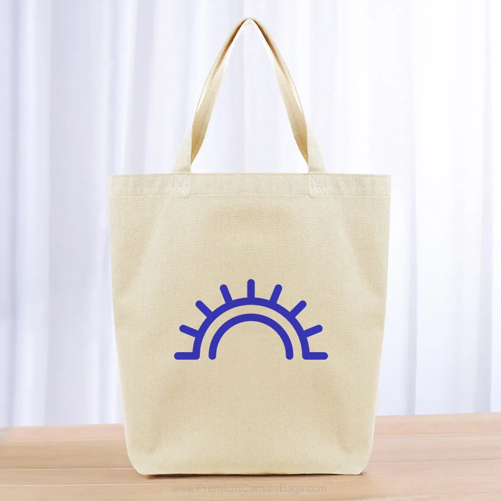 Sun Rays Tote Bag - blue