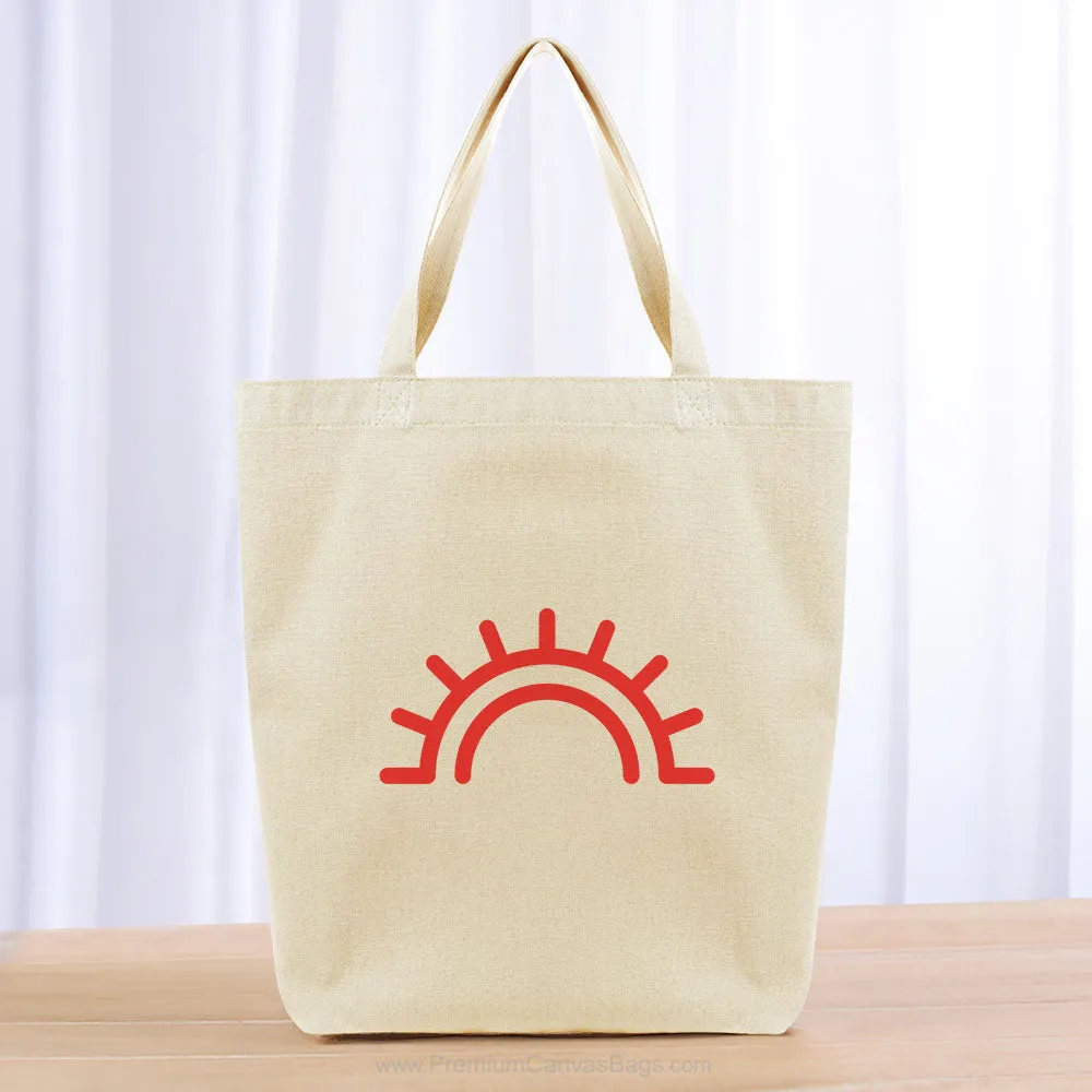 Sun Rays Tote Bag - red