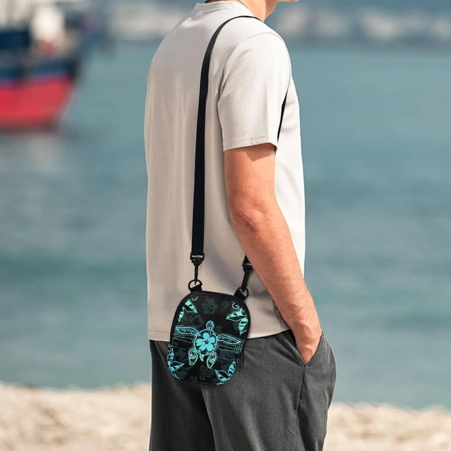 Suobstales Messenger Bag for Women Crossbody Zipper Bag with Adjustable Strap Portable Phone Purse Shoulder Handbag