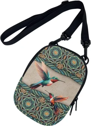 Suobstales Messenger Bag for Women Crossbody Zipper Bag with Adjustable Strap Portable Phone Purse Shoulder Handbag