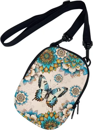 Suobstales Messenger Bag for Women Crossbody Zipper Bag with Adjustable Strap Portable Phone Purse Shoulder Handbag