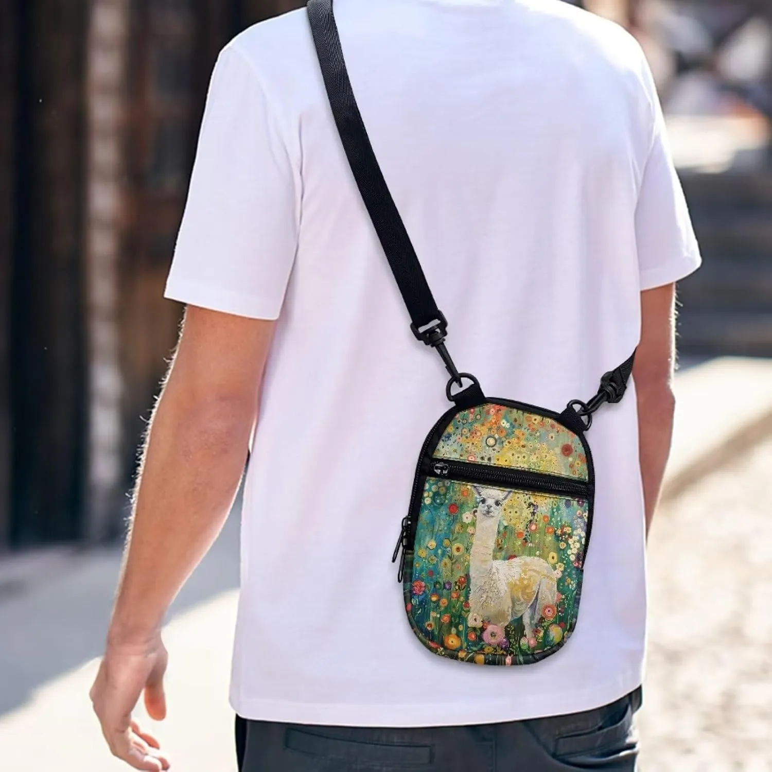 Suobstales Small Crossbody Bags for Men Casual Shoulder Bag Chest Bag Youth Messenger Bag Purses and Bags