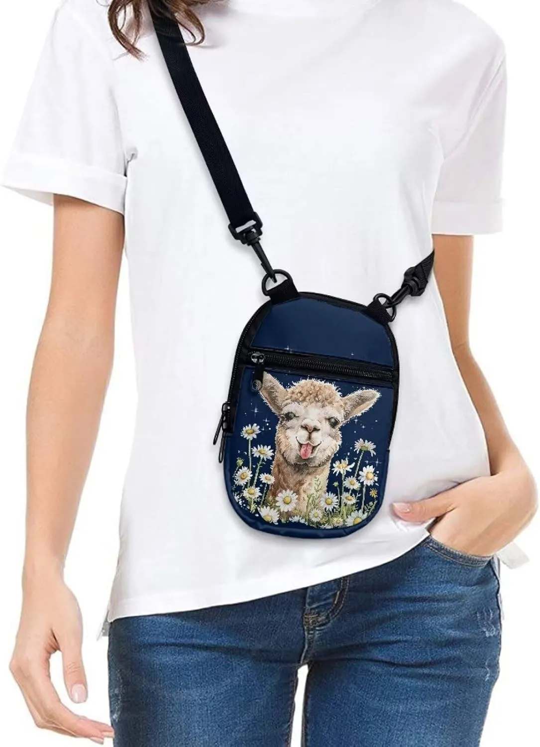 Suobstales Women Messenger Bag Mini Cross-Body Cell Phone Purse Shoulder Strap Wallet Pouch Bag Girls Crossbody Bag