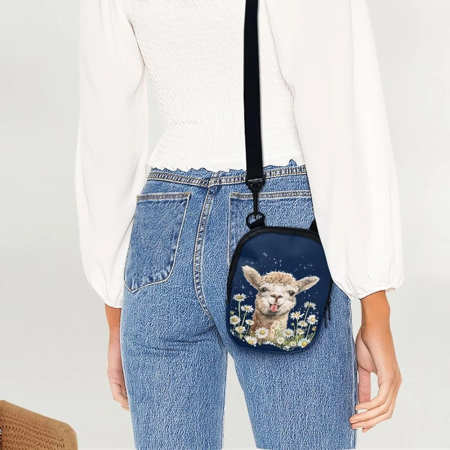 Suobstales Women Messenger Bag Mini Cross-Body Cell Phone Purse Shoulder Strap Wallet Pouch Bag Girls Crossbody Bag