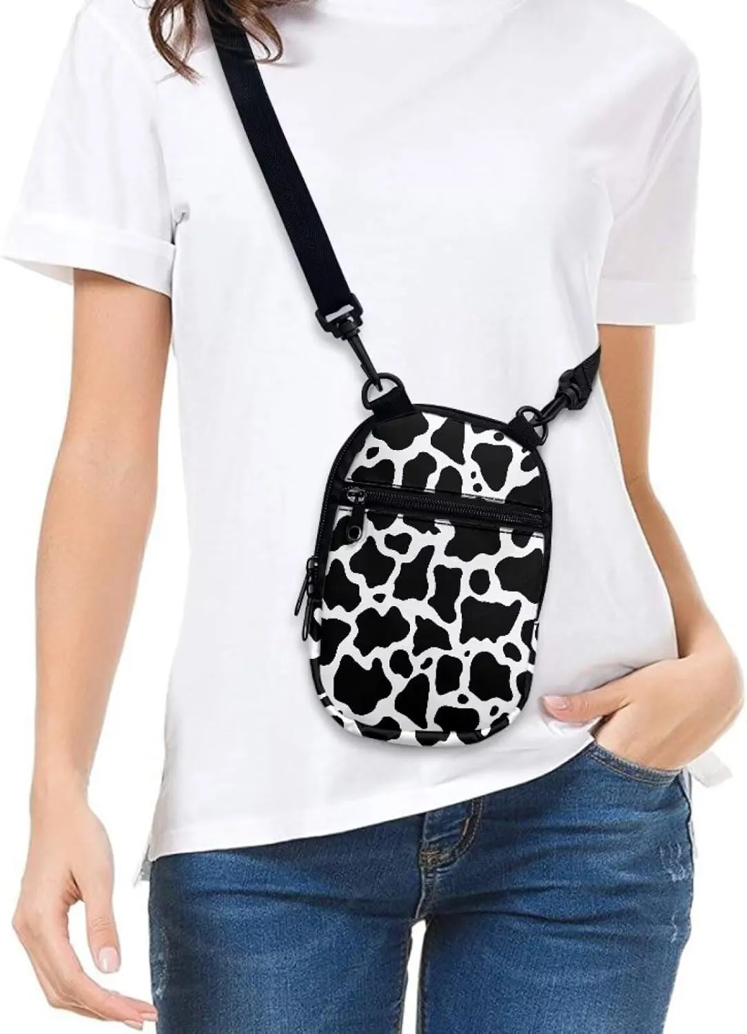 Suobstales Women Messenger Bag Mini Cross-Body Cell Phone Purse Shoulder Strap Wallet Pouch Bag Girls Crossbody Bag