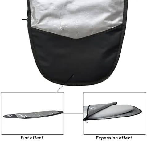 Surfboard Bag, Daylight Bags for Fish/Hybrid Surfboards, for Size Fish/Hybrid board 5'4'', 5'8'',6'0'',6'4'',6'8'',Surfboard cover for Storage and Transport Surfboard