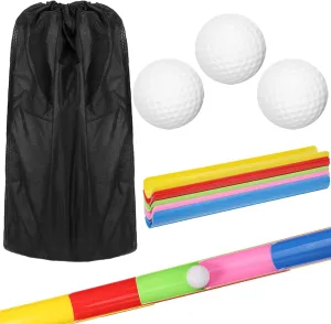 Team Building Activities Games Eamwork Group Learning Exercise Activities with Half Pipes Golf Balls Storage Bags Teamwork Kit for Adults Teens Field Day Game School Gym Outdoor Youth Sports