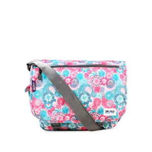Terry Messenger bag in Blue Raspberry