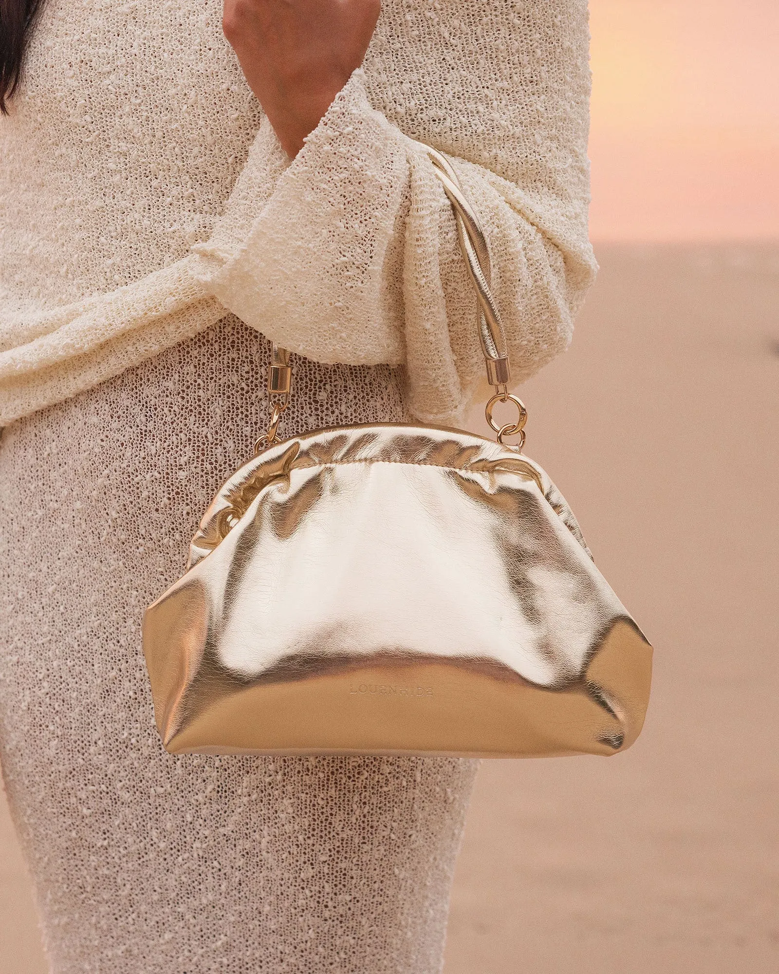 The Lotus Clutch Gold