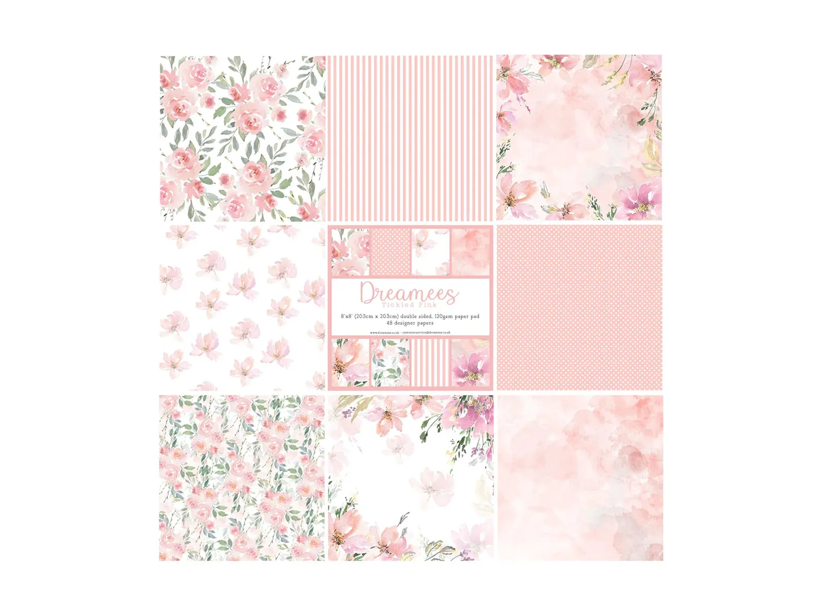 Tickled Pink 8x8 Paper Pad