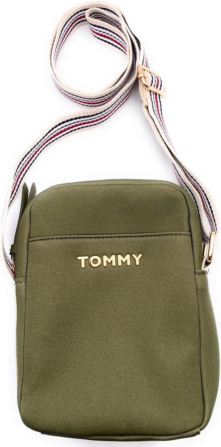 Tommy Hilfiger Camera Bag I Mobile Phone Bag I Shoulder Bag (Green)