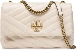 Tory Burch Women's New Cream Ivory Kira Convertible Shoulder Bag Handbag
