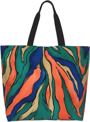 Tote Bag Beach Bag for Women Reusable Grocery Large Shopping Shoulder Bag Travel Handbag