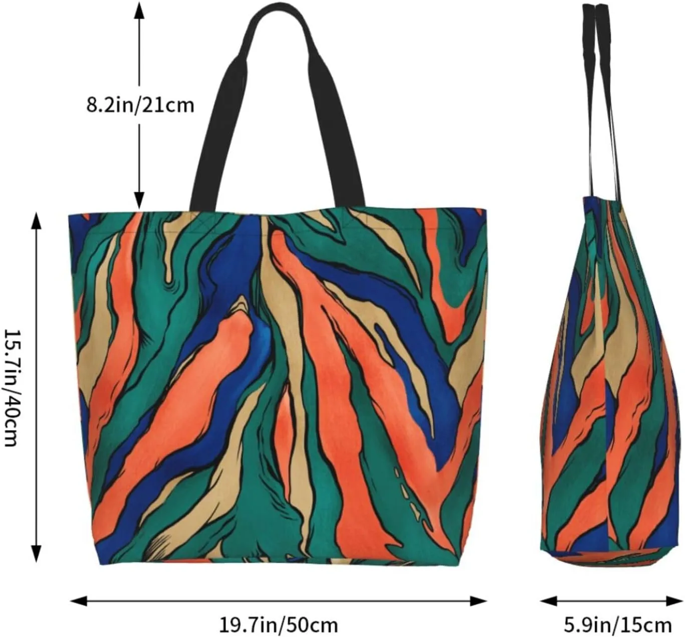 Tote Bag Beach Bag for Women Reusable Grocery Large Shopping Shoulder Bag Travel Handbag