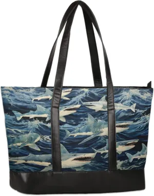 Tote Bag for Women with Zipper, Laptop Tote Bags Laptop Sleeve Case Shoulder Bag Messenger Bags