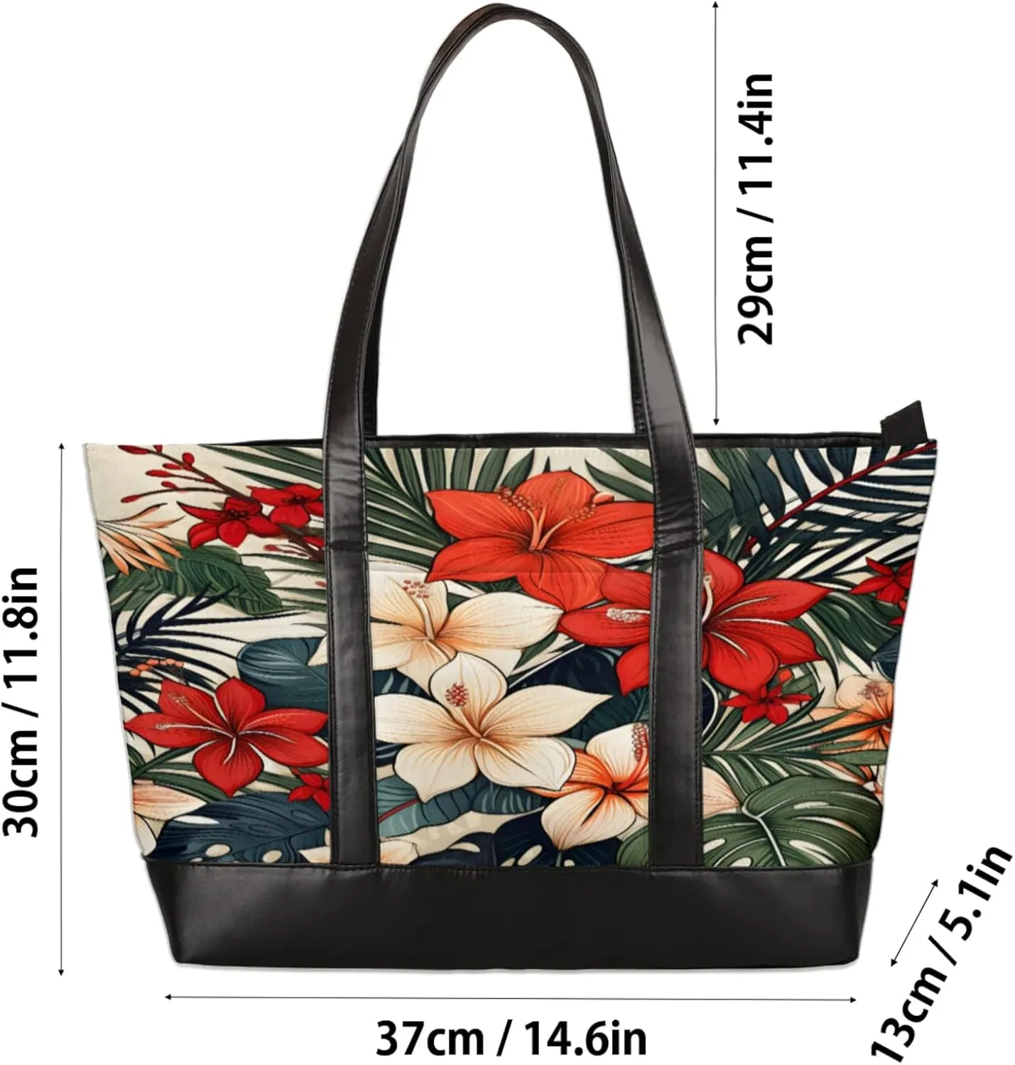 Tote Bag for Women with Zipper, Laptop Tote Bags Laptop Sleeve Case Shoulder Bag Messenger Bags