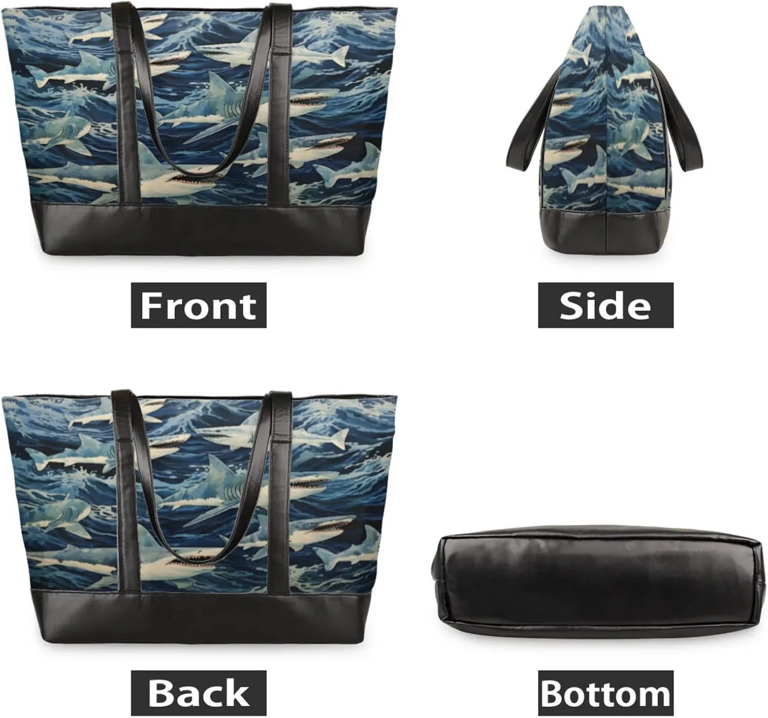 Tote Bag for Women with Zipper, Laptop Tote Bags Laptop Sleeve Case Shoulder Bag Messenger Bags