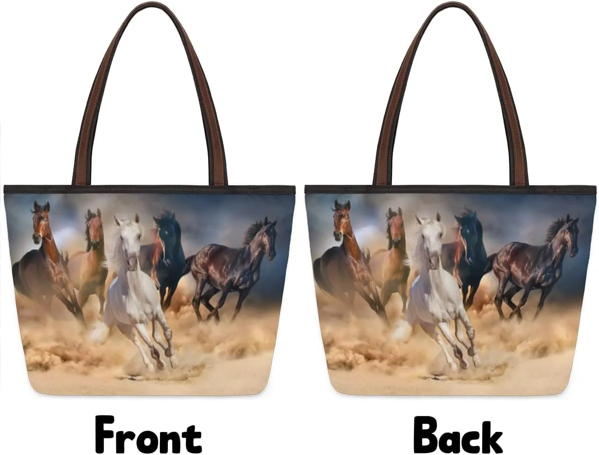 Tote Bag for Women with Zipper Large Capacity Top Handle Casual Shoulder Bag Handbag Reusable Shopping